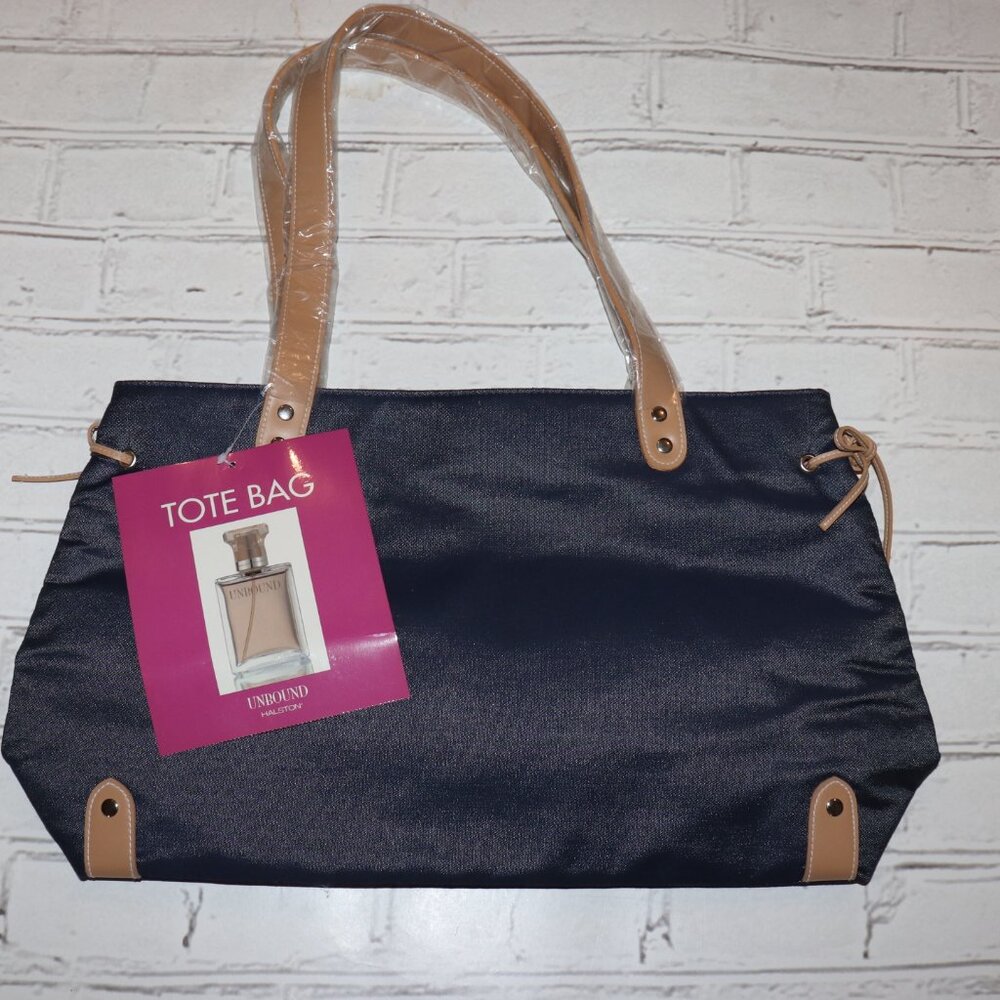 🌟 Unbound Halston Navy Tote Bag · NWT · 12x20" A sleek, structured carryall